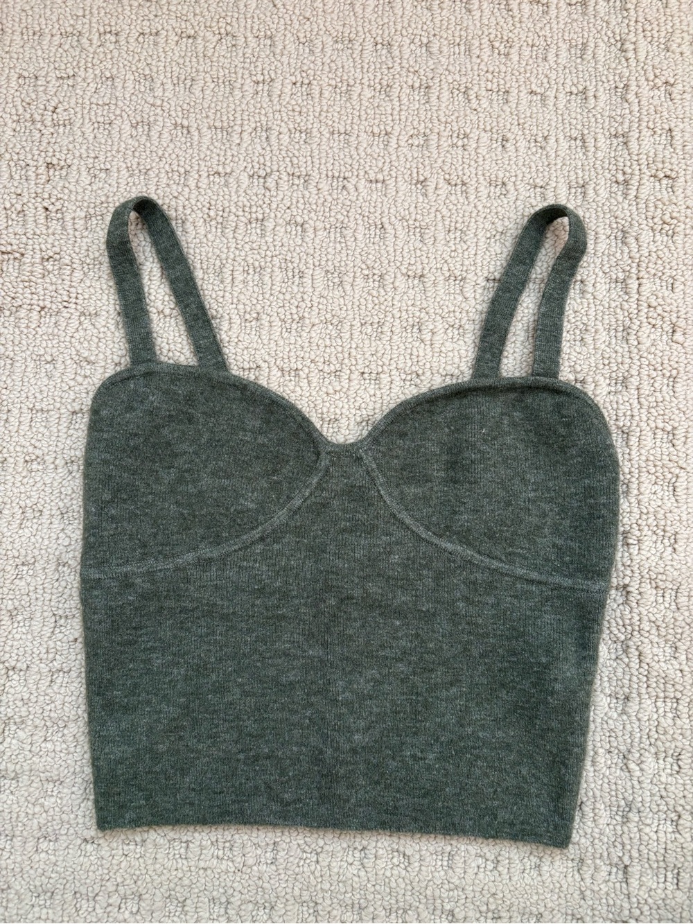 Aritzia Knit Bustier Crop Top